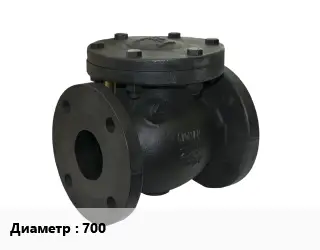 Клапан чугунный 700 Ру10, Ру16 обратный 9544-93